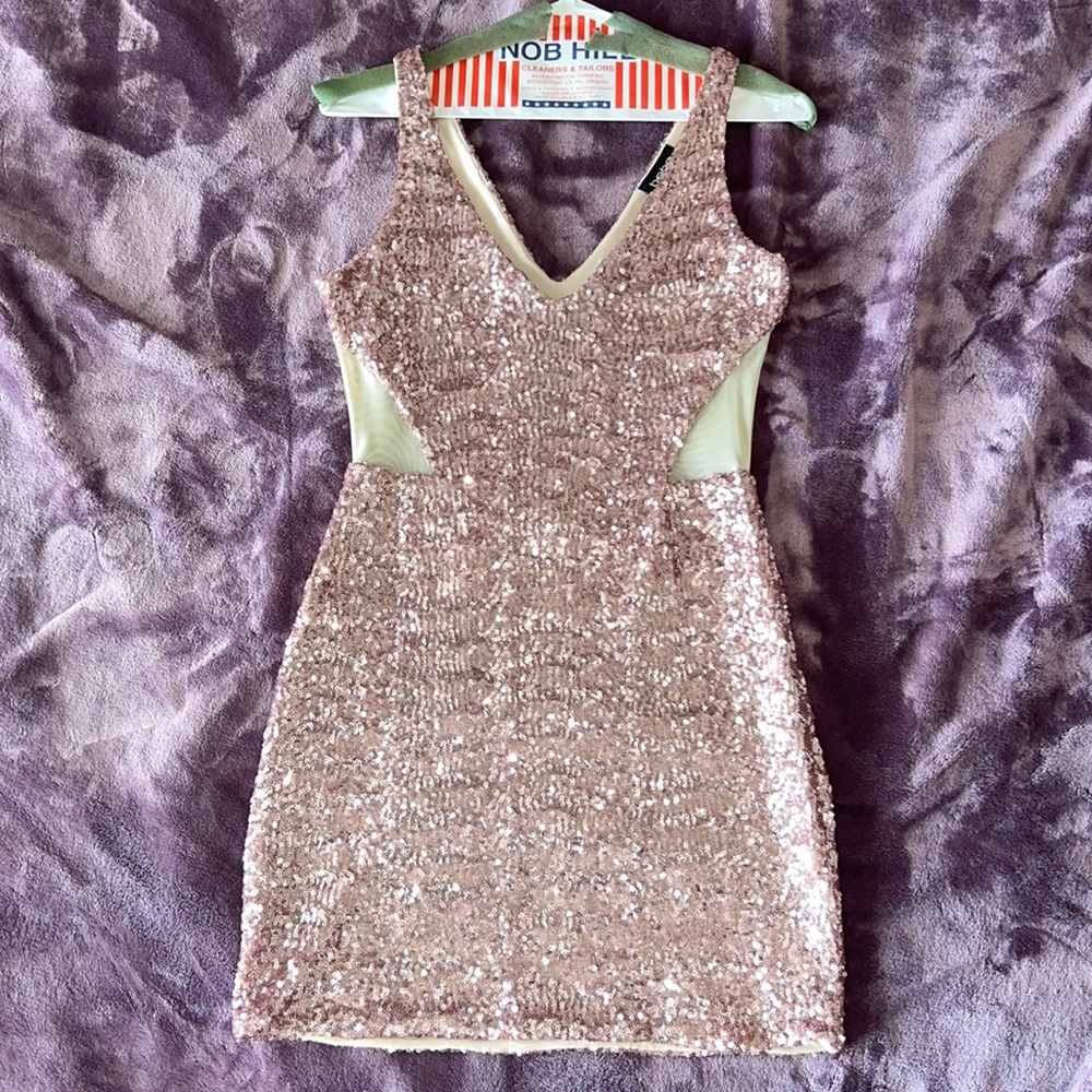 BEBE sequence dress